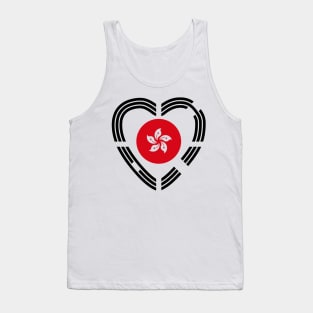 Korean Hong Konger Multinational Patriot Flag Series (Heart) Tank Top